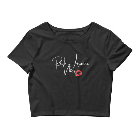 Rich Auntie Vibes Women’s Crop Tee - Catch This Tea Shirts